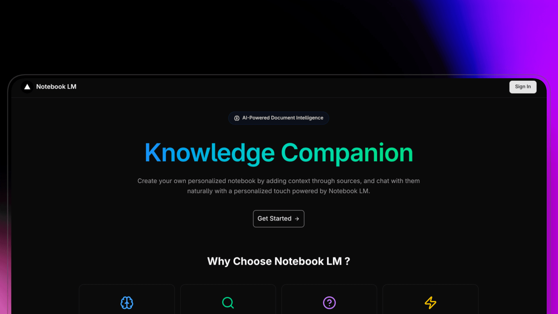 NotebookLM AI Chatbot